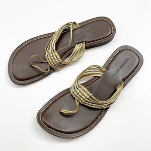 Montego Bay Club gold sandals